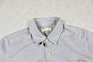Folk - Shirt - Grey Micro Check - 1/Extra Small