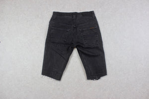 Nudie Jeans Co - Denim Cut Off Shorts - Black - 30