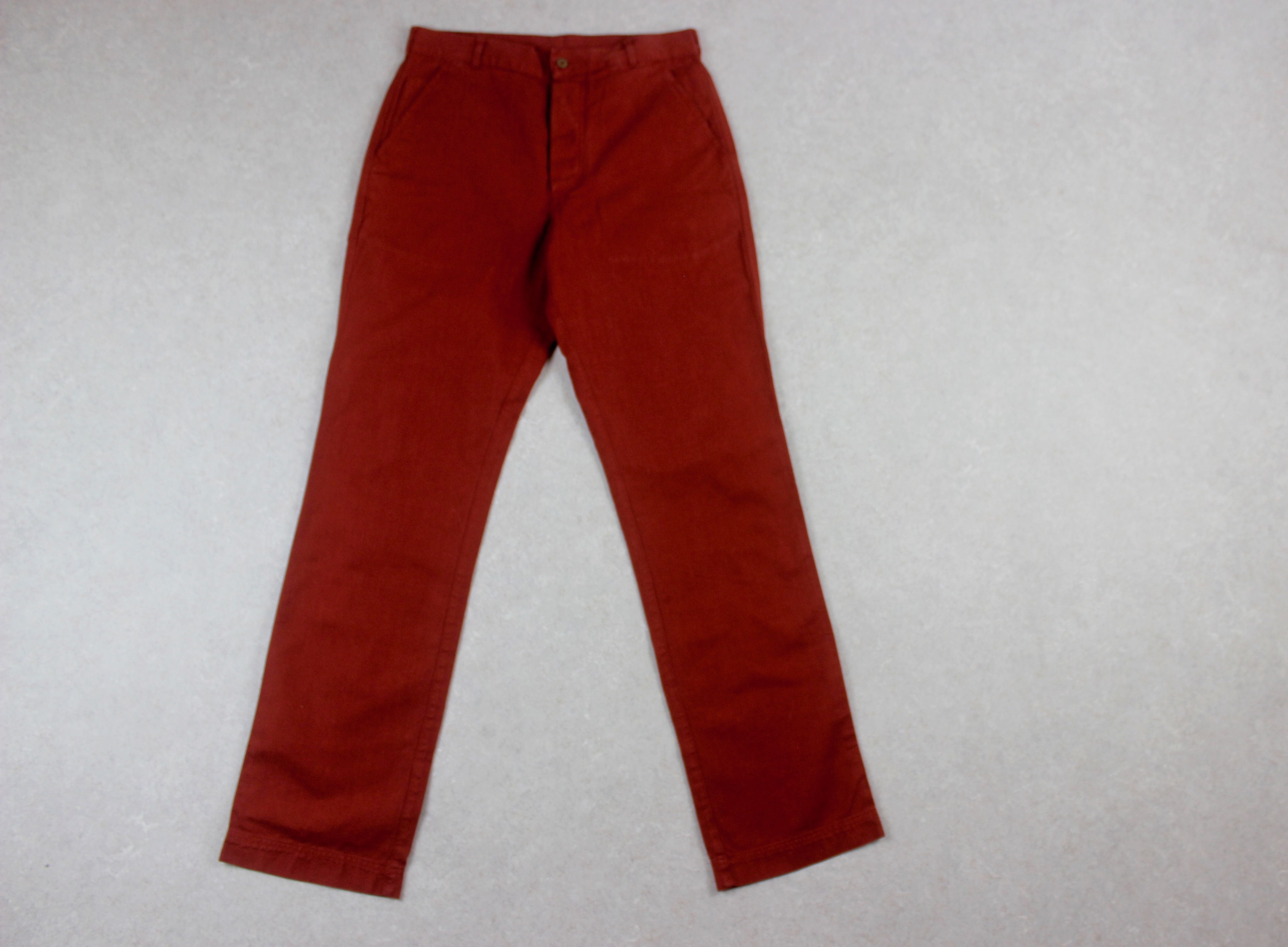 MHL Margaret Howell - Fatigue Trousers - Red - Small