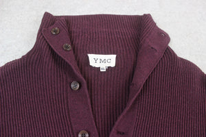 YMC - Knit Cardigan - Burgundy - Extra Large
