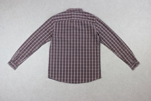 A.P.C. - Shirt - Burgundy/Grey Check - Medium