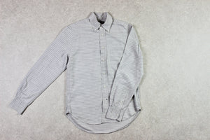 Gitman Bros Vintage - Shirt - Grey/White Stripe - Small