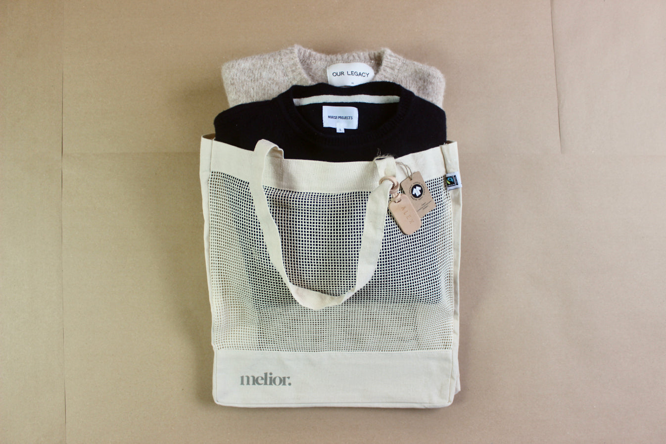 melior. - Fairtrade Organic Cotton Mesh Shopper Bag