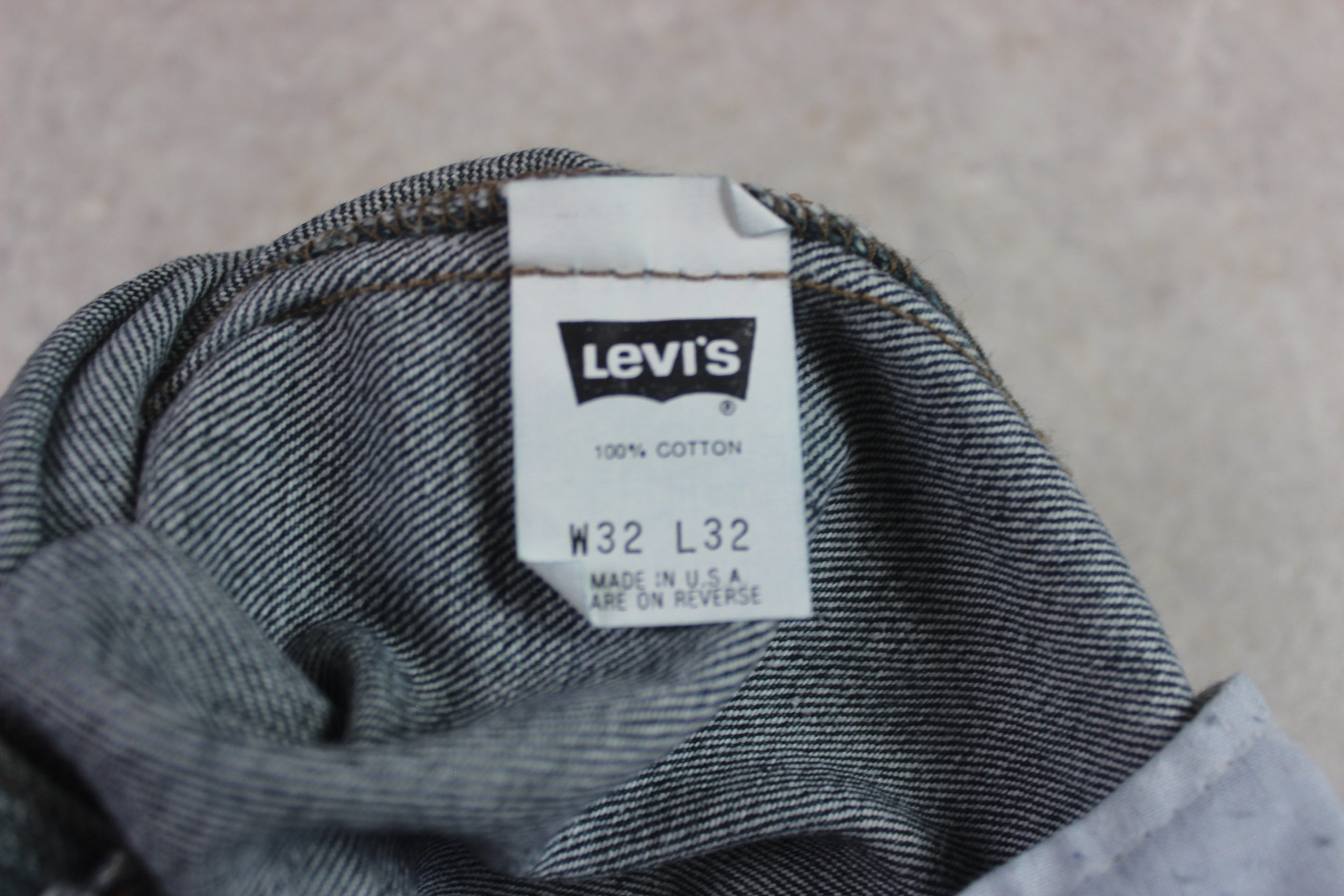 Levi's - 501 Made In USA Jeans - Blue/Green - 32/32