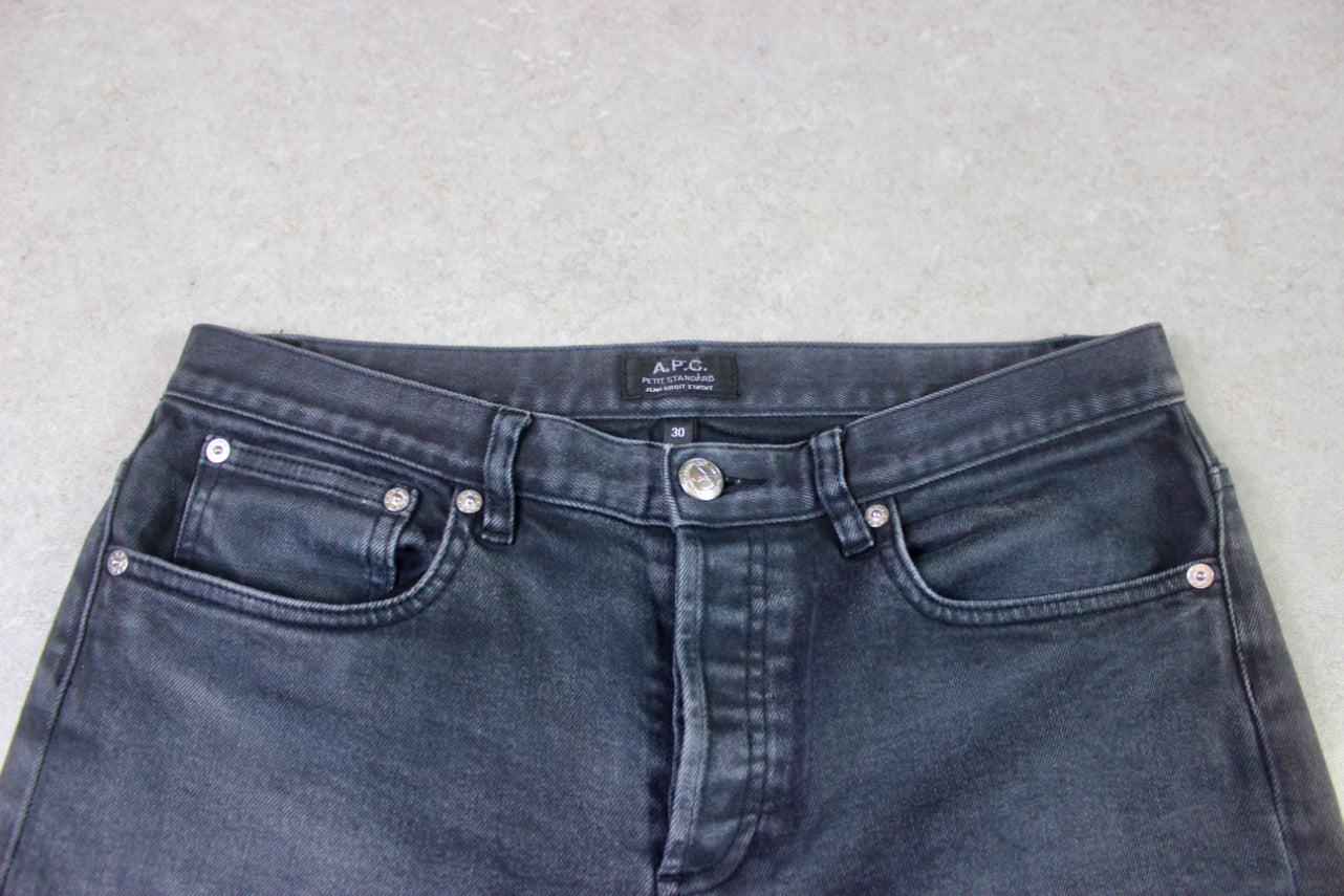 A.P.C. - Petit Standard Jeans - Washed Black Grey - 30
