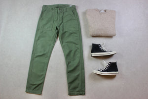 Orslow - Slim Fit OG 107 Fatigue Trousers - Green - 3/Medium