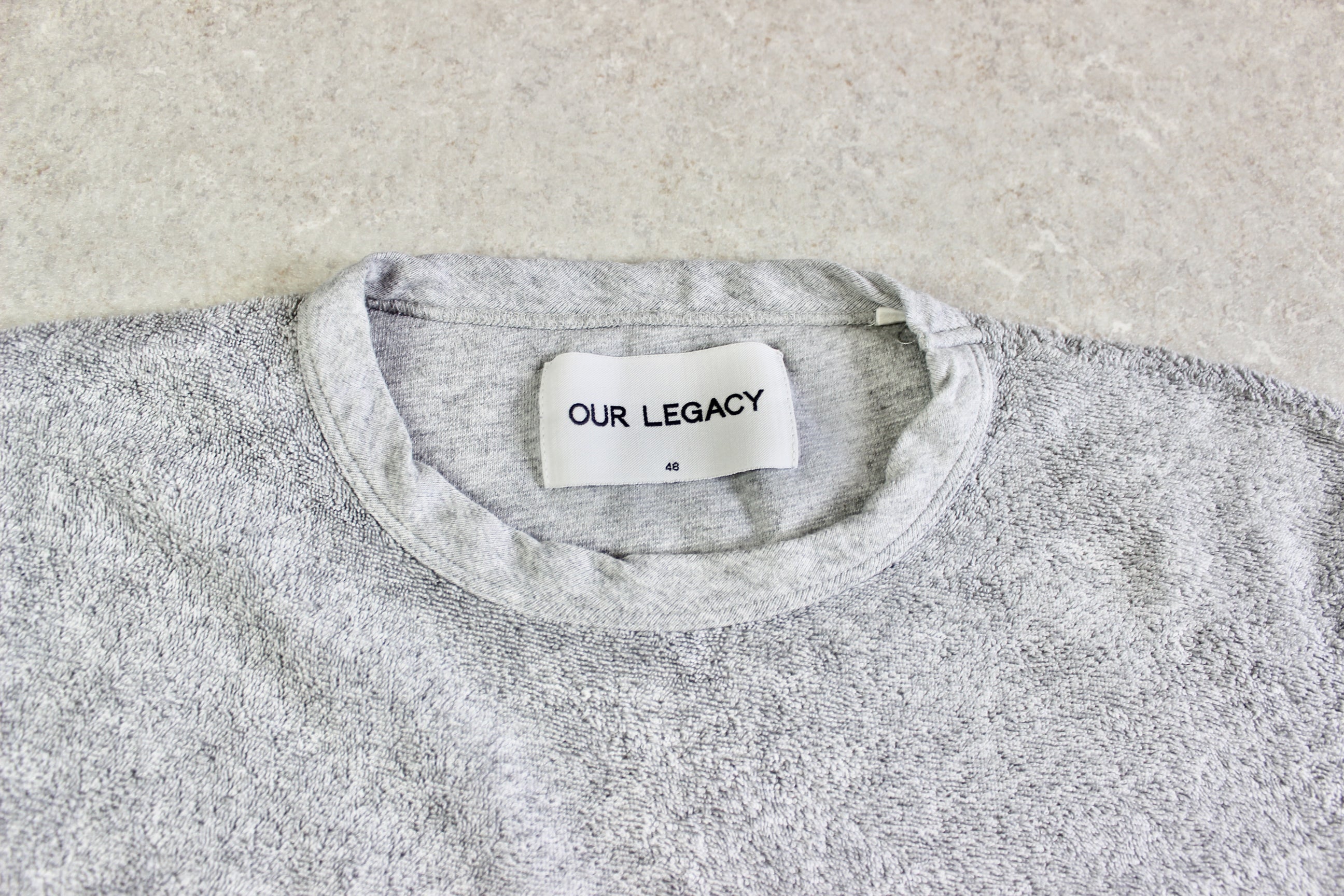 Our Legacy - Long Sleeve Towel T Shirt - Grey - 48/Medium