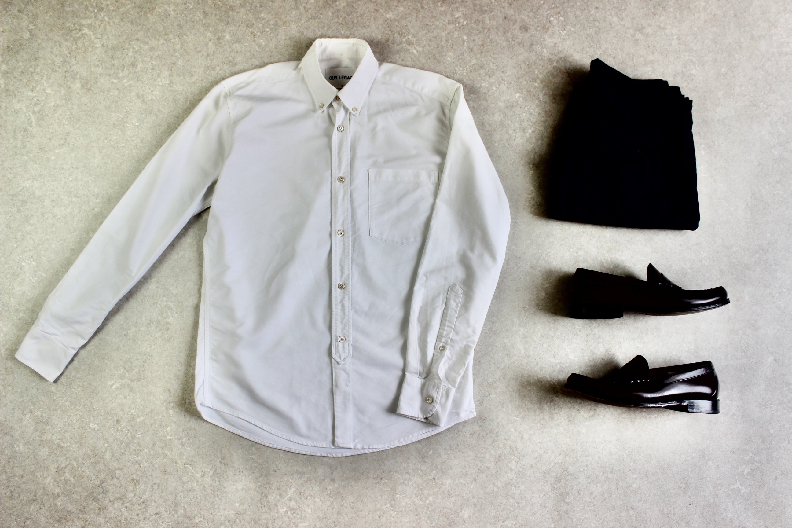 Our Legacy - Shirt - White Oxford - 46/Small