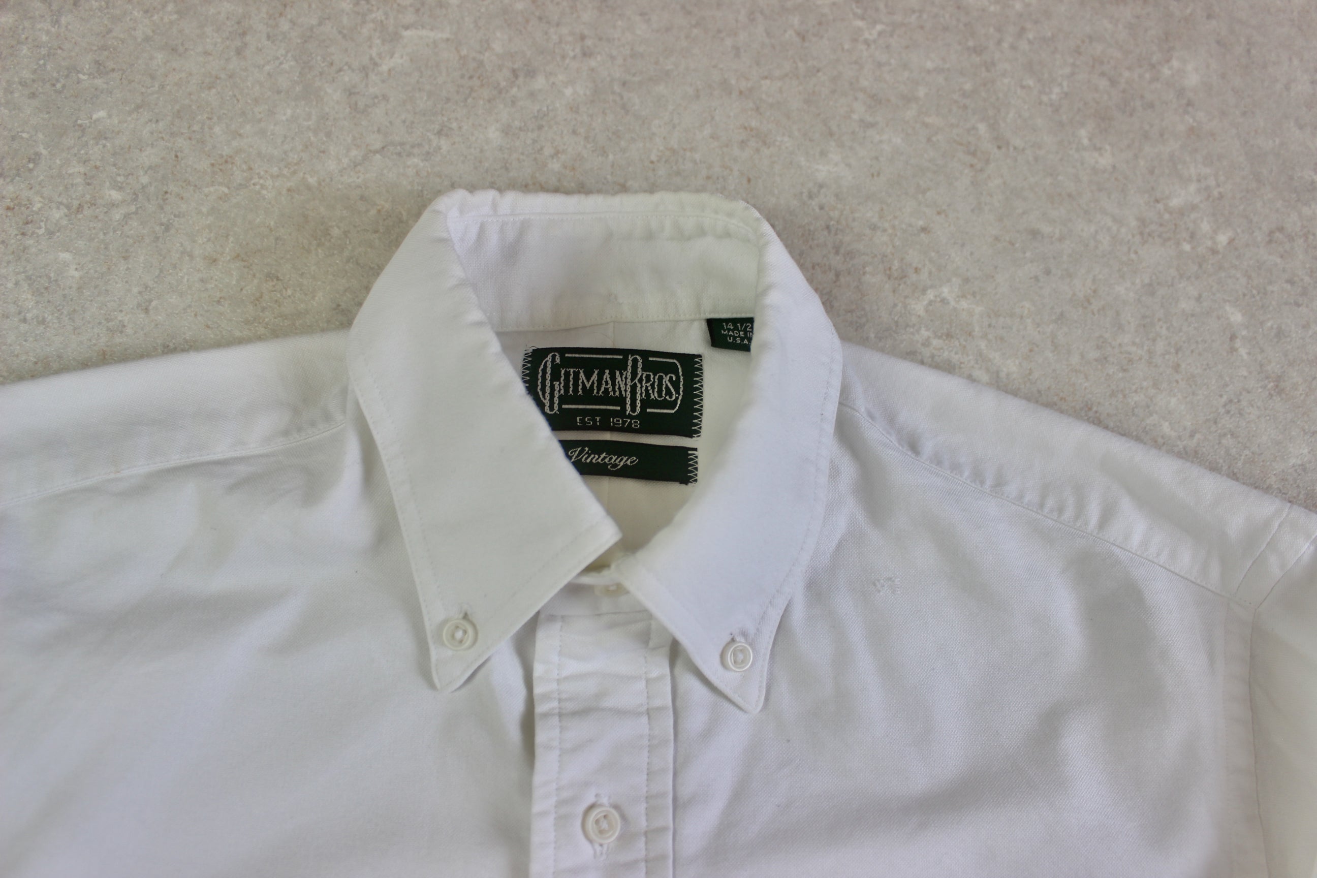 Gitman Bros Vintage - Shirt - White Oxford - 14.5/Small