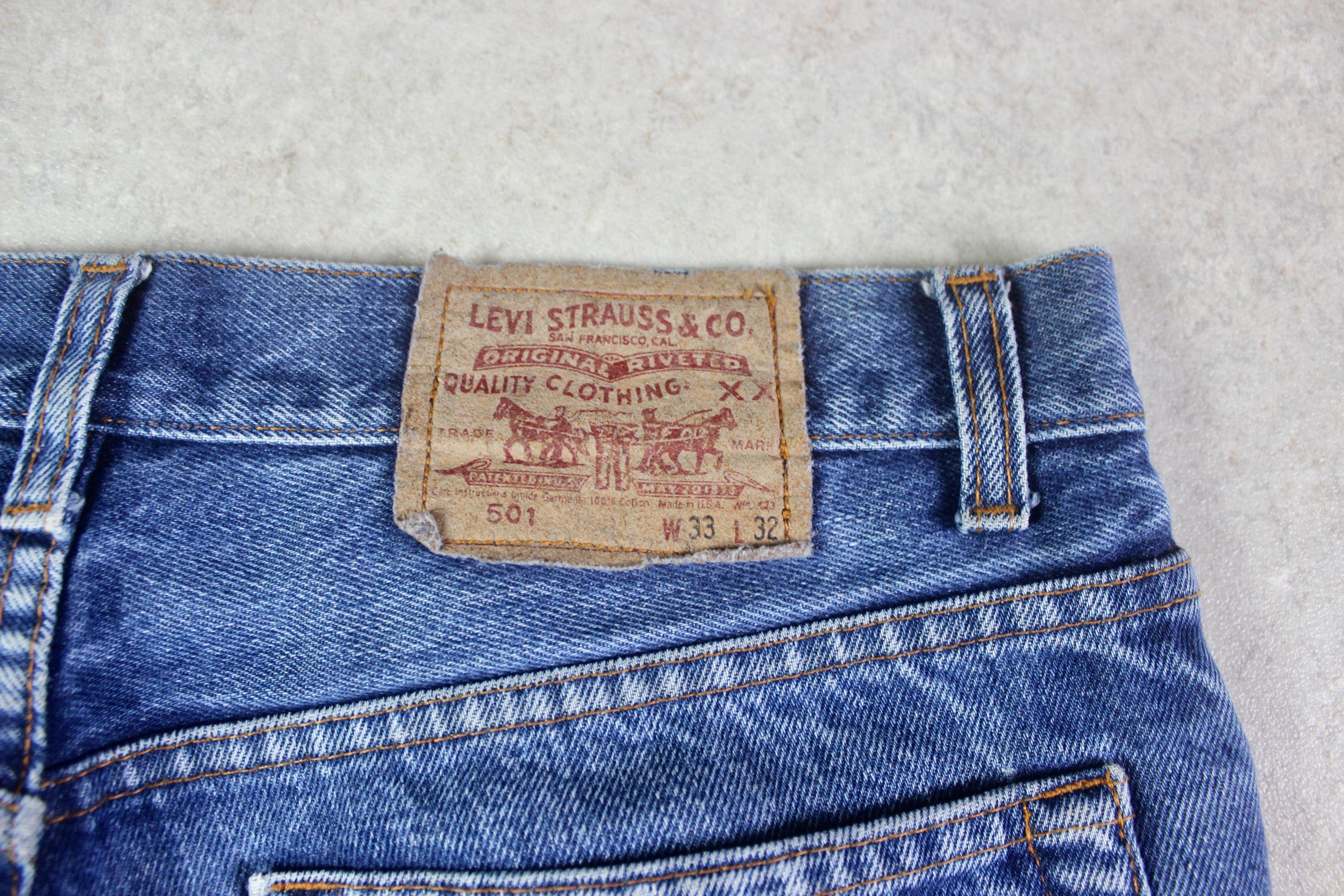 Levi's - Vintage Big E 501 Made in USA Jeans - Blue - 32