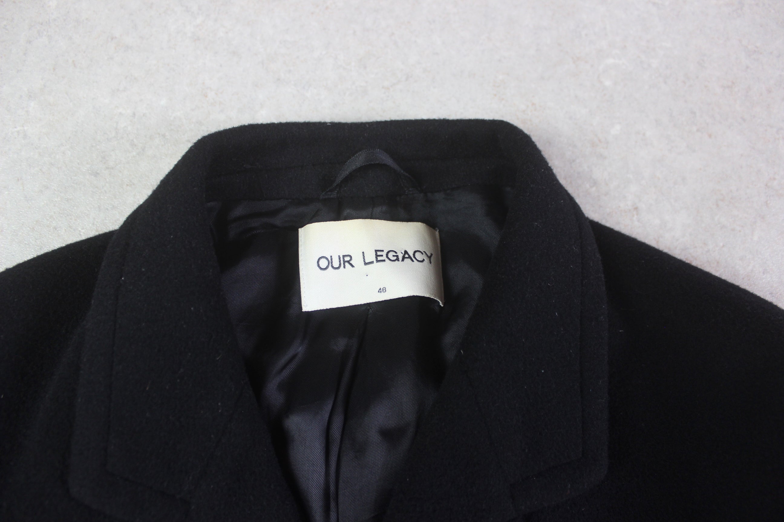 Our Legacy - Wool/Cashmere Coat Jacket - Black - 48/Medium