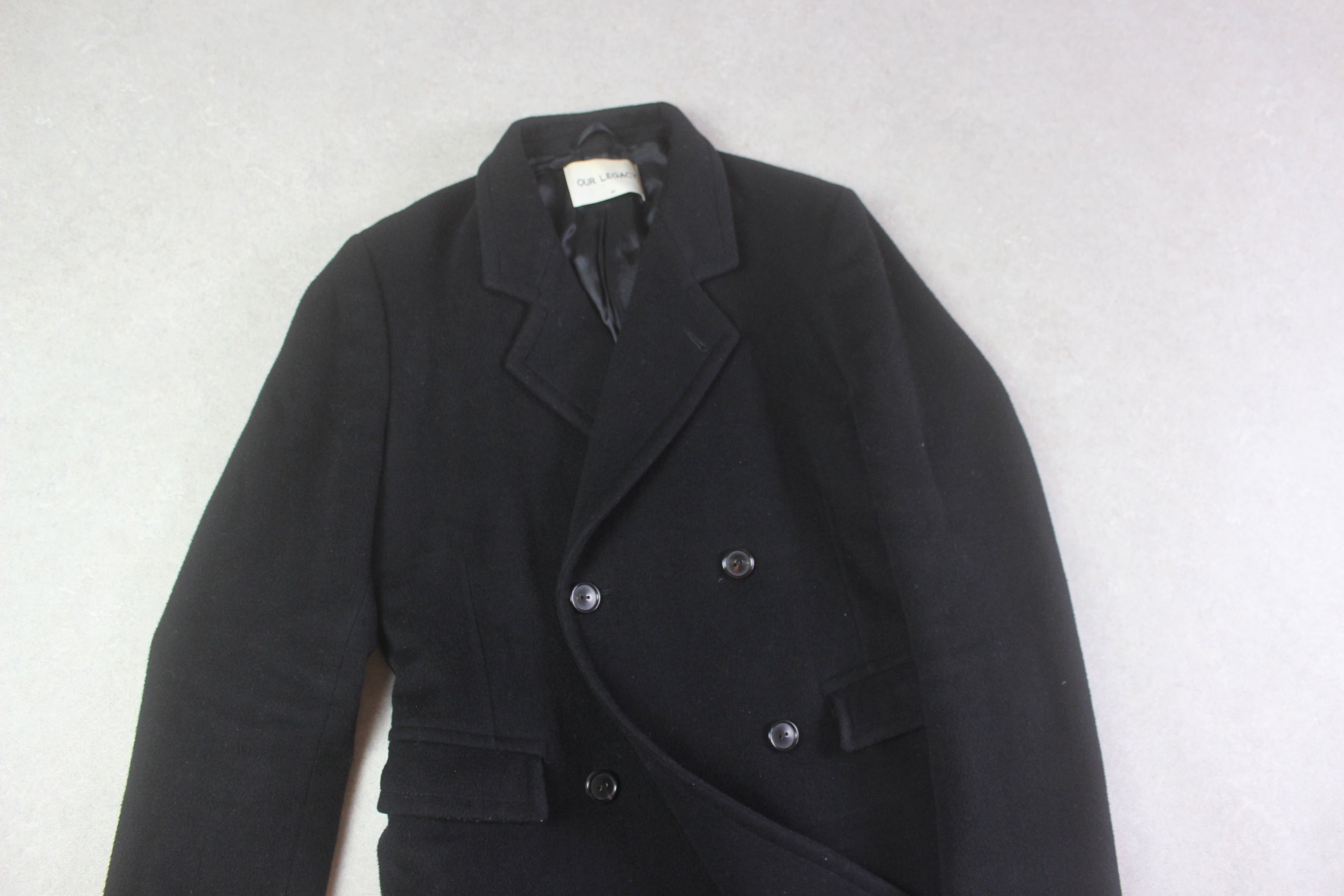 Our Legacy - Wool/Cashmere Coat Jacket - Black - 48/Medium