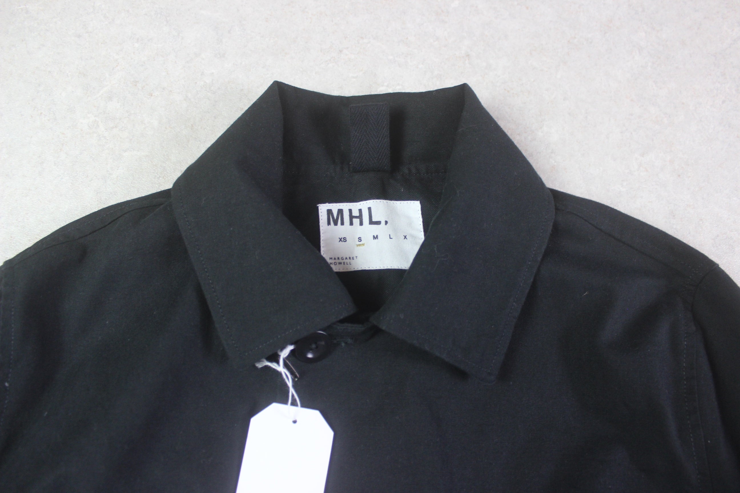 MHL Margaret Howell - Brand New Coat Jacket - Black - Small – melior.